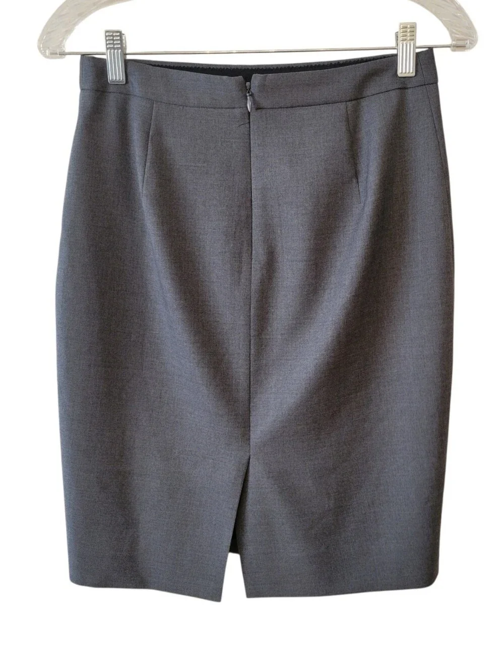 J. Crew Gray Wool Professional Pencil Skirt Size 00